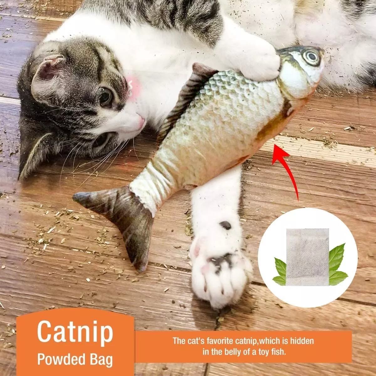 Foto 3 pulgar | Juguete Eléctrico para Gato con Catnip Eo Safe Imports ESI-7831 Multicolor - Pez