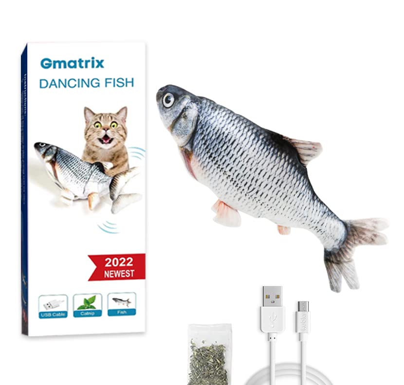 Foto 2 pulgar | Juguete Para Gatos Gmatrix Flopping Fish Con Silvervine Y Hierba Gatera Para Gatos - Venta Internacional.
