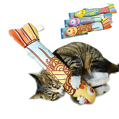 Foto 2 pulgar | Juguete Catnip Toy Con Forma De Pez Y Gato Para Gatitos De Interior (naranja) - Venta Internacional.