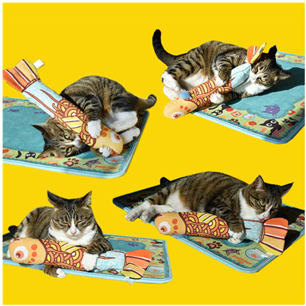 Foto 5 pulgar | Juguete Catnip Toy Con Forma De Pez Y Gato Para Gatitos De Interior (naranja) - Venta Internacional.