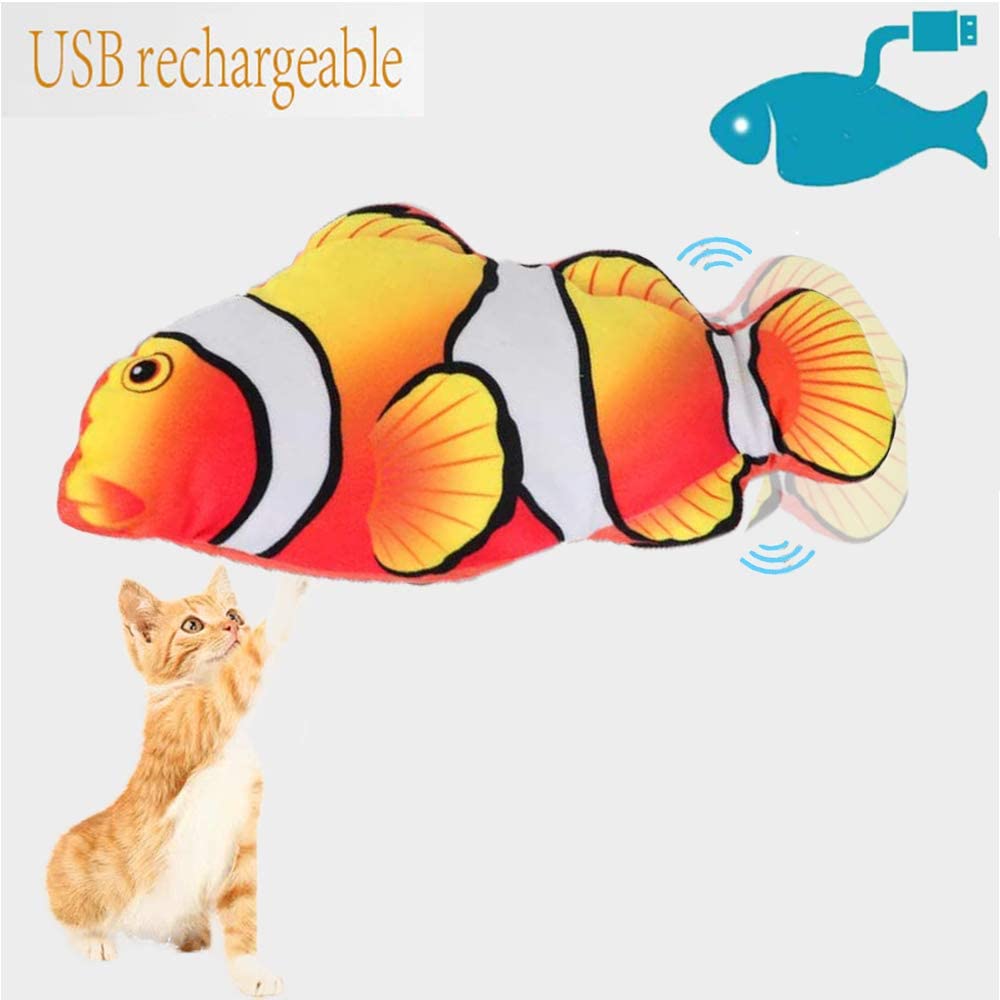 Juguete Para Gatos Huoguo Flopping Fish Moving Cat Kicker Con Hierba Gatera - Venta Internacional.