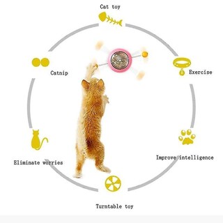 Foto 4 | Mesa Giratoria Con Forma De Molino De Viento Cat Toys Con Base De Ventosa - Venta Internacional.