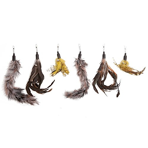 Recambio De Plumas Para Juguetes Para Gatos, Paquete De 6 Unidades, Natural Pet Company - Venta Internacional.