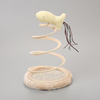 Foto 3 | Falsa Ventosa Para Ratones Con Plumas Elásticas Para Gatos, Huoguo, Con Forma De Pez - Venta Internacional.