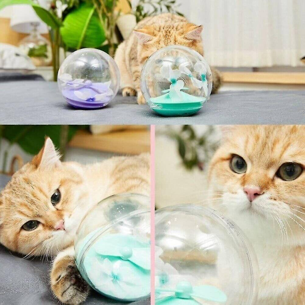 Foto 5 pulgar | Pelota Eléctrica Con Forma De Mariposa, Gato, De Juguete, Revoloteando, Púrpura, Huoguo - Venta Internacional.