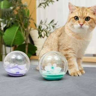 Foto 5 | Pelota Eléctrica Con Forma De Mariposa, Gato, De Juguete, Revoloteando, Púrpura, Huoguo - Venta Internacional.