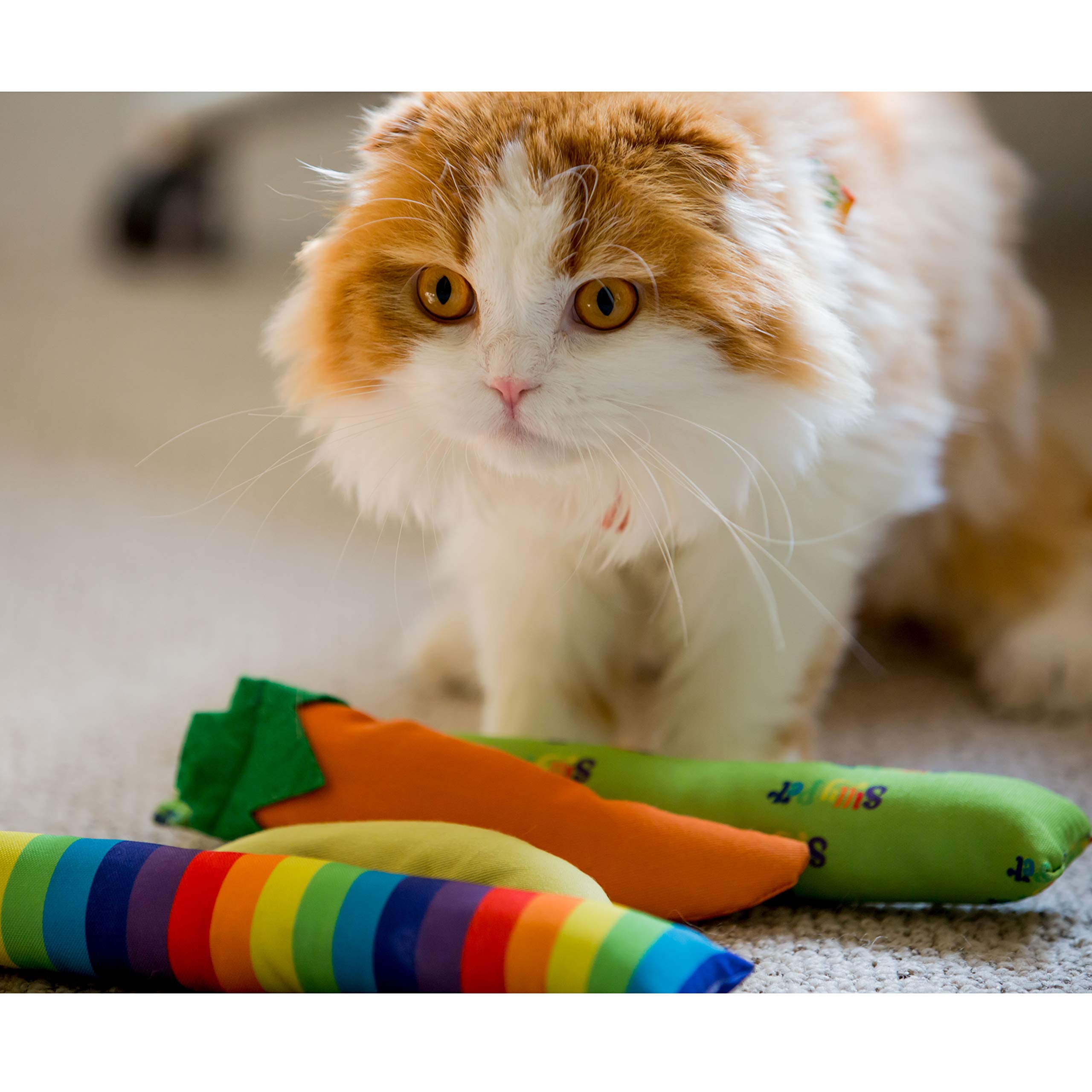 Foto 5 pulgar | Cat Kicker Toys Youngever, Paquete De 4 Unidades, Tela De Algodón Con Hierba Gatera - Venta Internacional.