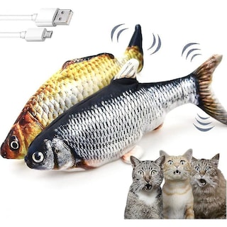 Foto 1 | Cat Toys Huoguo Flopping Fish, Movimiento Eléctrico, Paquete De 2 Unidades - Venta Internacional.