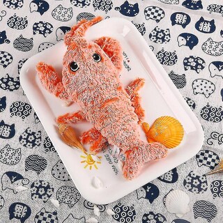Foto 5 | Juguete Para Gatos Huoguo Pet Soft Con Forma De Langosta Electrónica Con Cable Usb - Venta Internacional.
