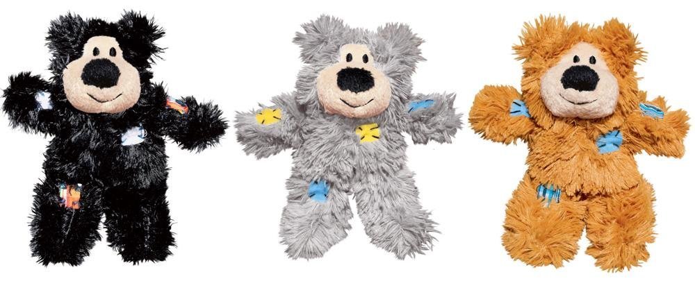 Foto 2 pulgar | Peluche De Peluche Kong Softies Patchwork Con Forma De Oso Con Hierba Gatera Para Gatos - Venta Internacional.