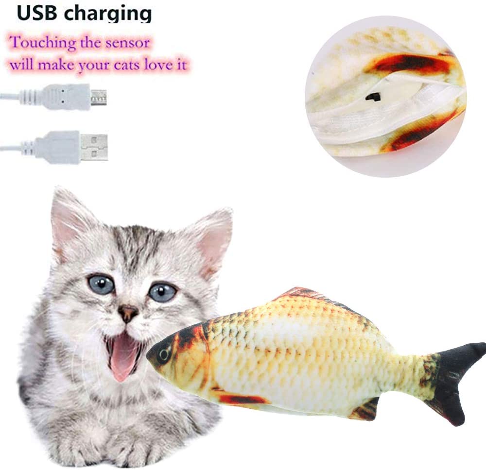 Foto 5 pulgar | Juguete Para Gatos Huoguo, Con Forma De Pez En Movimiento, Para Gatos, 2 Unidades - Venta Internacional.
