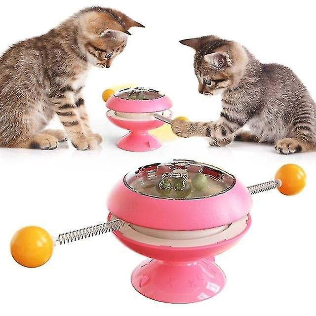 Foto 3 pulgar | Mesa Giratoria Con Forma De Molino De Viento De Juguete Para Gatos Con Base De Ventosa - Venta Internacional.