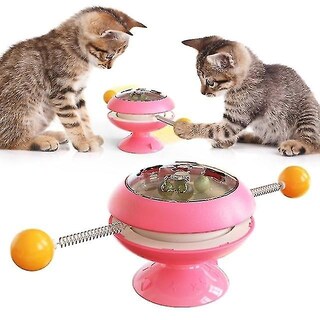 Foto 2 | Mesa Giratoria Con Forma De Molino De Viento De Juguete Para Gatos Con Base De Ventosa - Venta Internacional.