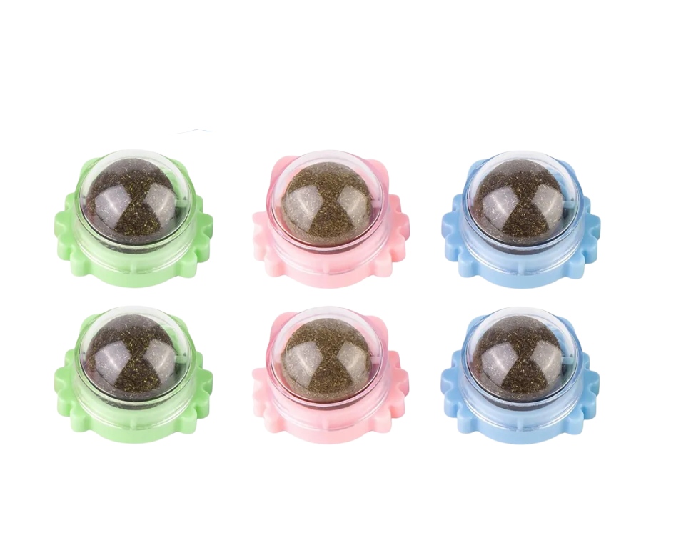 Foto 2 pulgar | Bola Giratoria Con Hierba Gatera De Juguete Para Gatos, 6pz