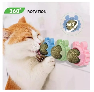 Foto 5 | Bola Giratoria Con Hierba Gatera De Juguete Para Gatos, 6pz