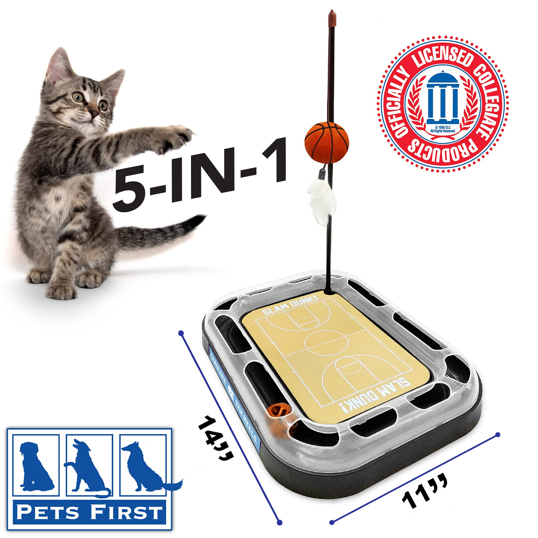Foto 4 pulgar | Juguete Para Rascar Gatos Pets First Ncaa Tar Heels - Venta Internacional.