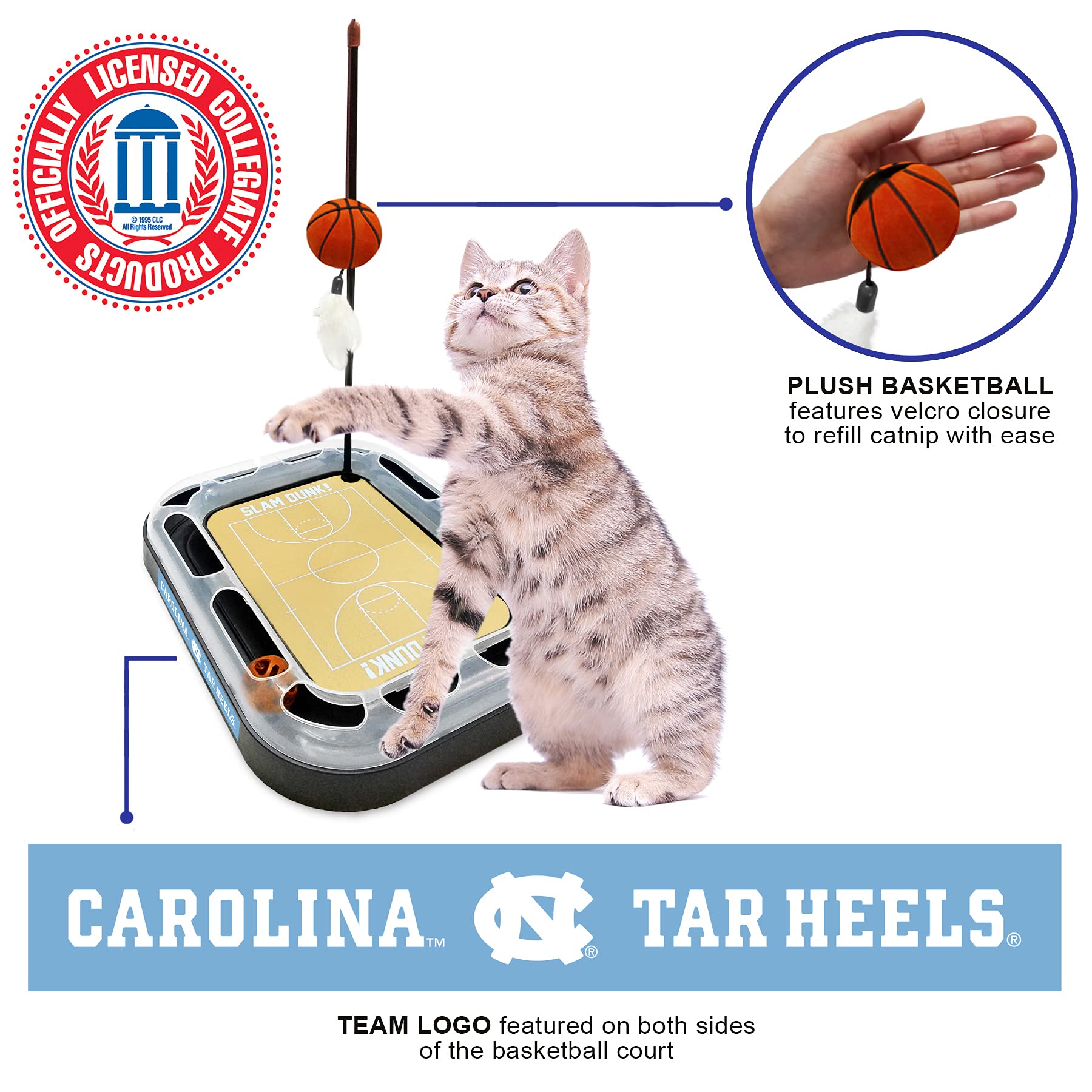 Foto 4 | Juguete Para Rascar Gatos Pets First Ncaa Tar Heels - Venta Internacional.