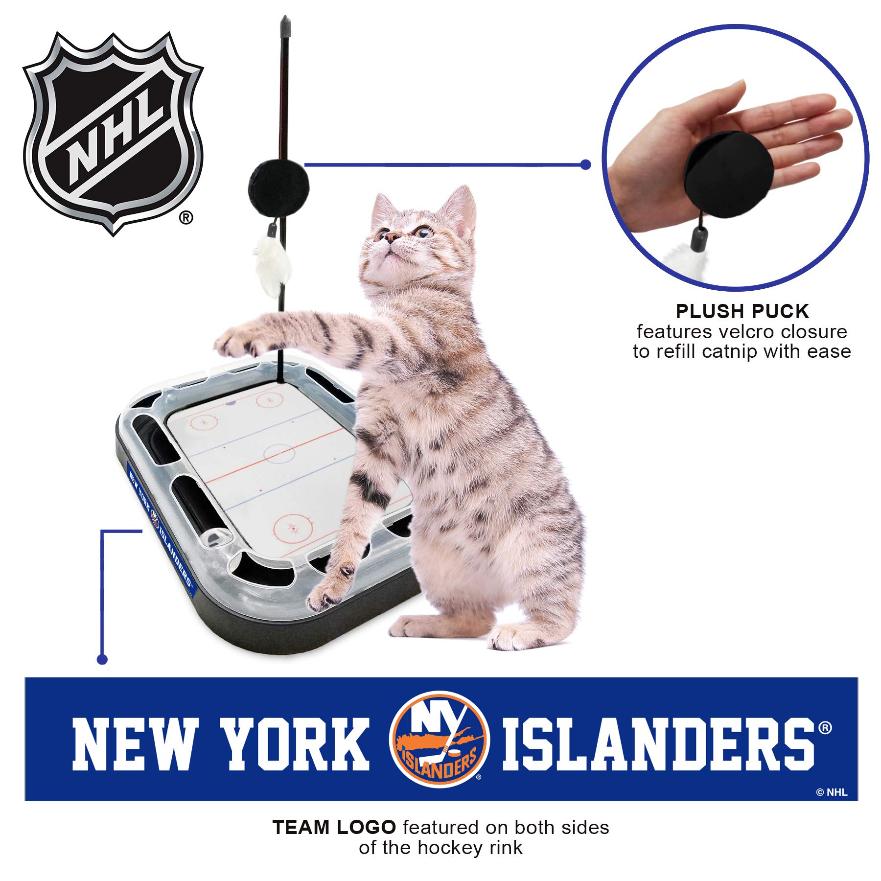 Foto 5 pulgar | Juguete Para Rascar Gatos Pets First Nhl New York Islanders - Venta Internacional.