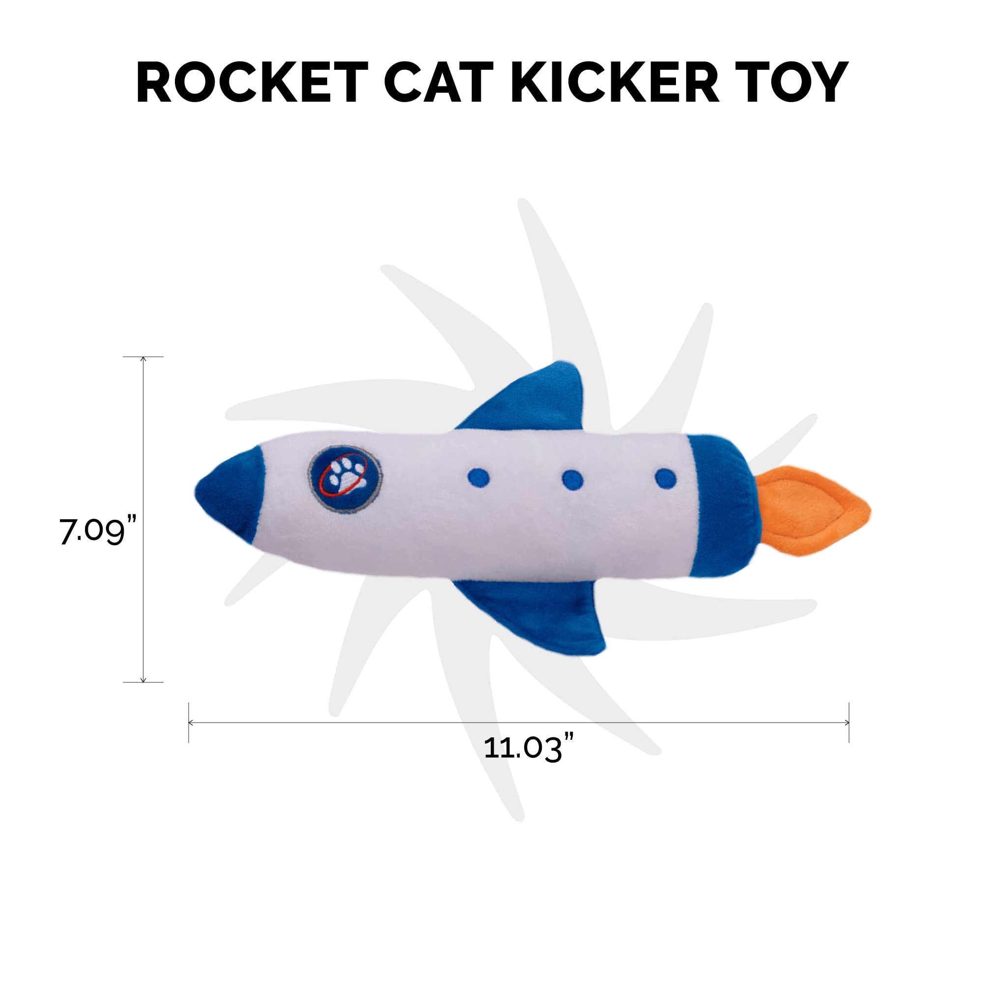 Foto 3 pulgar | Peluche Para Gatos Furhaven Rocket Kicker Con Hierba Gatera Para Gatos De Interior - Venta Internacional.