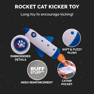 Foto 4 | Peluche Para Gatos Furhaven Rocket Kicker Con Hierba Gatera Para Gatos De Interior - Venta Internacional.