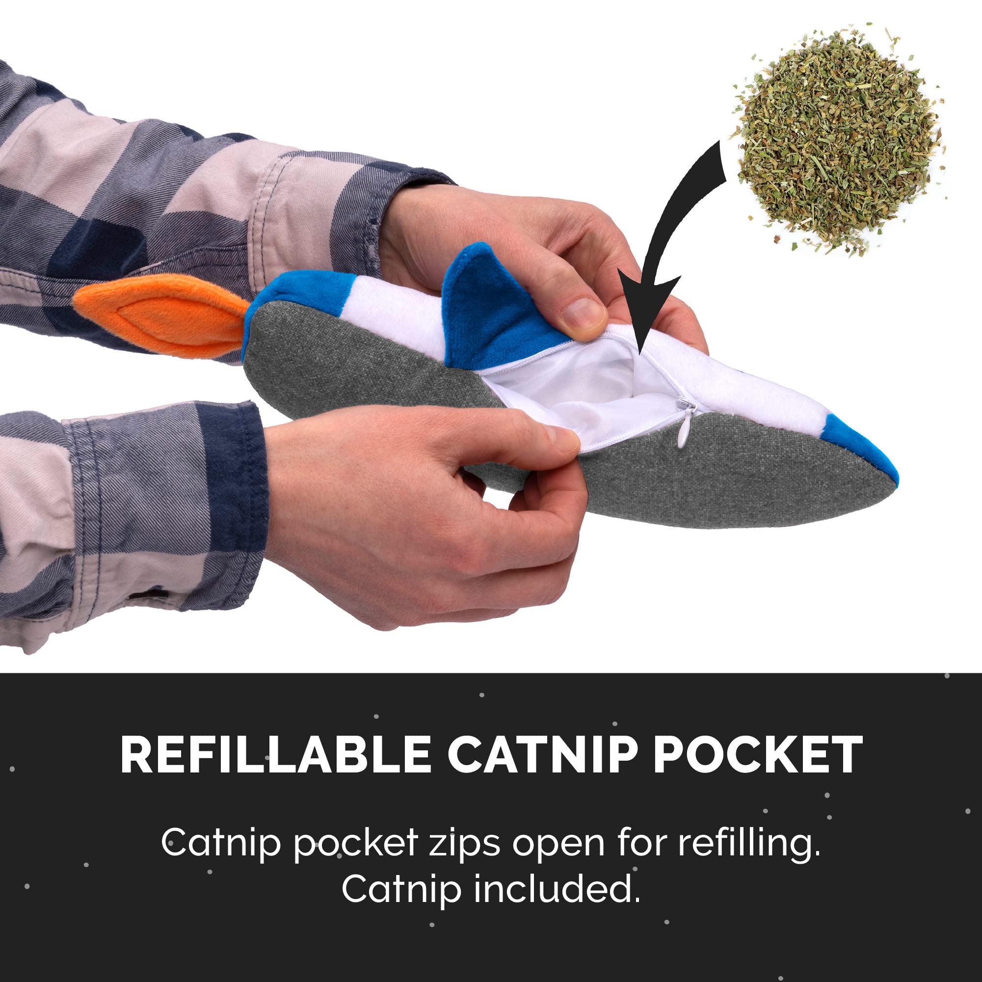 Foto 6 | Peluche Para Gatos Furhaven Rocket Kicker Con Hierba Gatera Para Gatos De Interior - Venta Internacional.