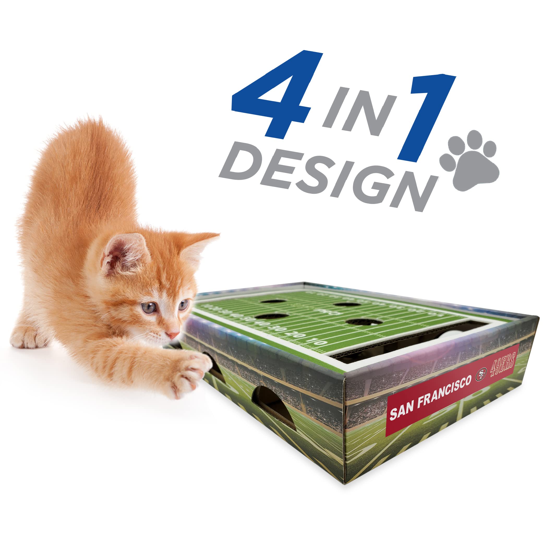Foto 5 pulgar | Estadio De Fútbol Americano Cat Scratcher Nfl San Francisco 49ers - Venta Internacional.