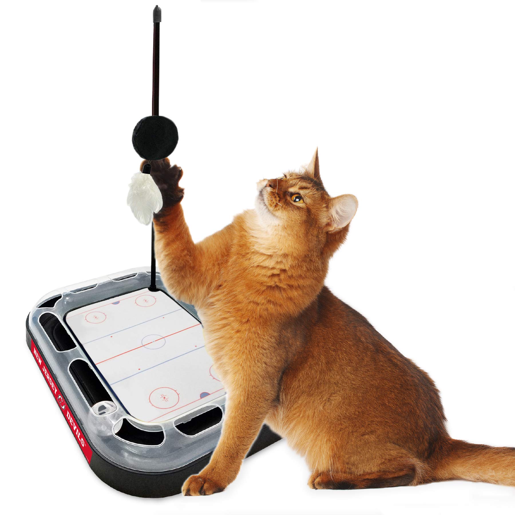Foto 5 pulgar | Juguete Para Rascar Gatos Pets First Nhl New Jersey Devils Hockey - Venta Internacional.