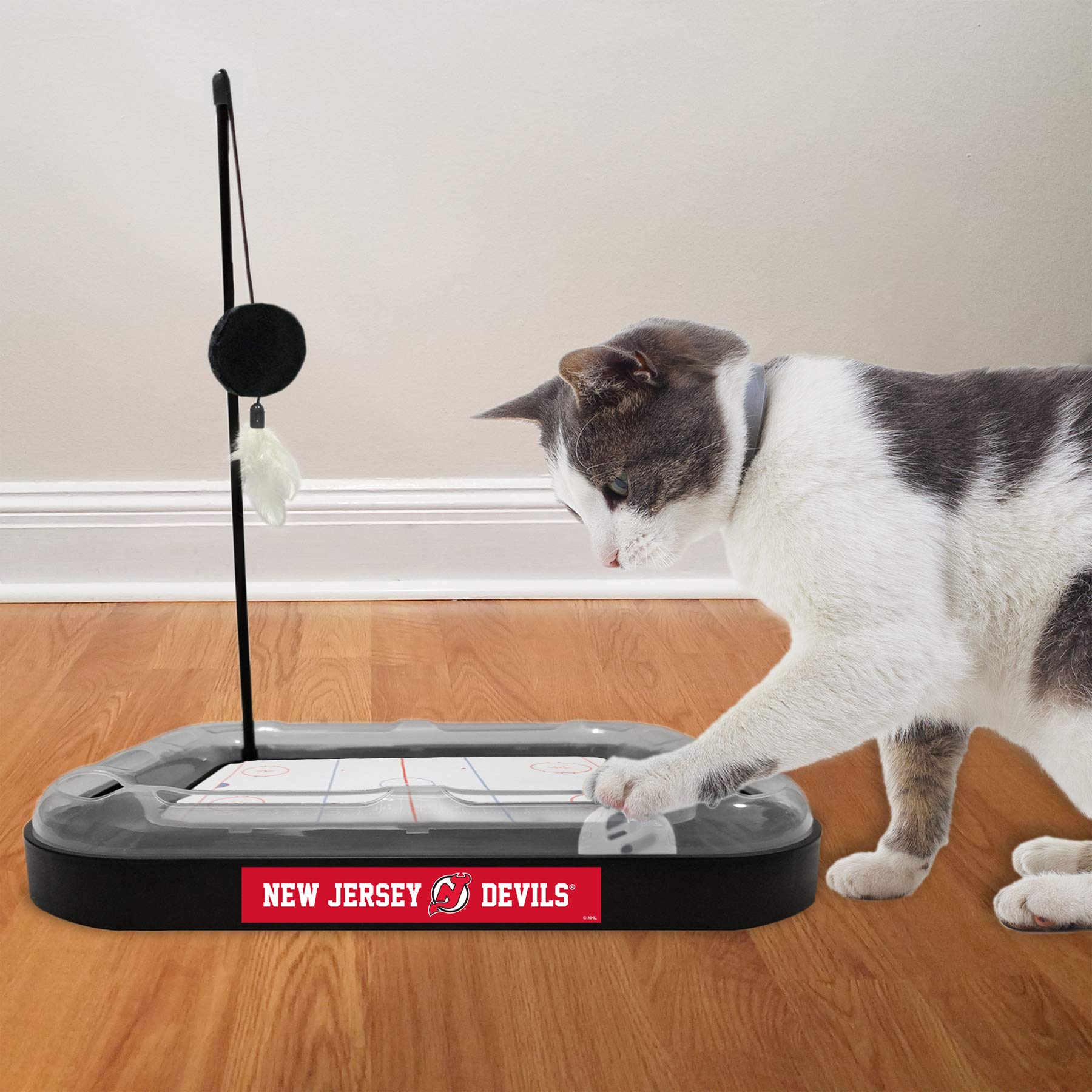 Foto 8 pulgar | Juguete Para Rascar Gatos Pets First Nhl New Jersey Devils Hockey - Venta Internacional.