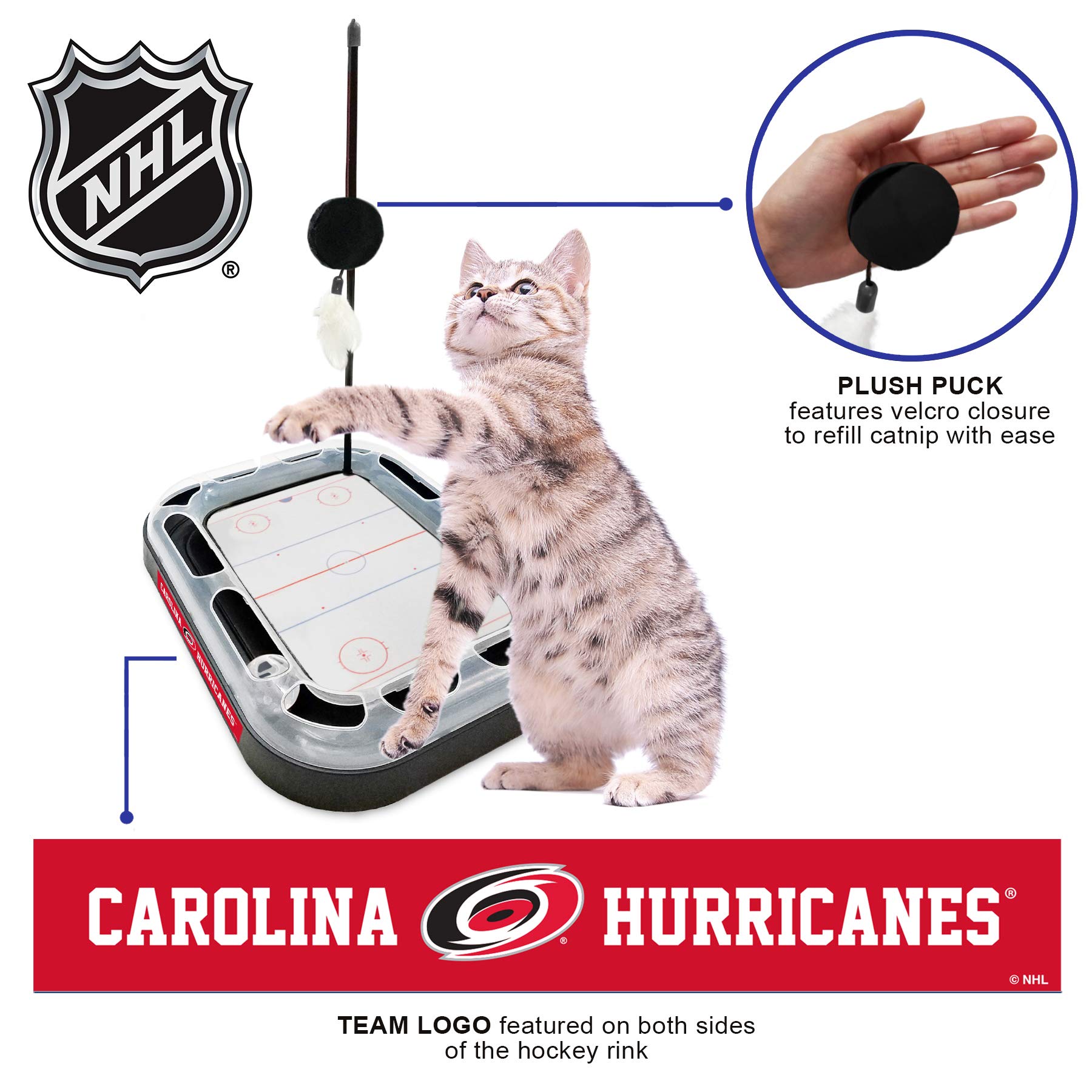 Foto 3 pulgar | Juguete Para Rascar Gatos Pets First Nhl Carolina Hurricanes - Venta Internacional.