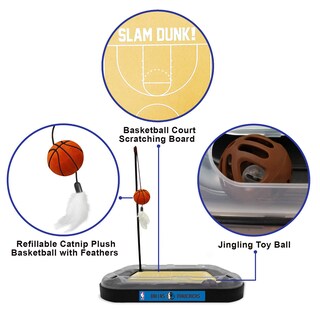 Foto 3 | Cat Scratcher Toy Pets, La Primera Pelota De Baloncesto De Los Dallas Mavericks - Venta Internacional.