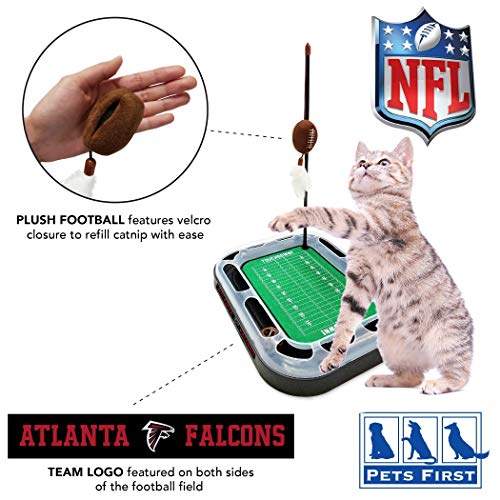 Foto 5 pulgar | Scratcher Toy Pets First Nfl Atlanta Falcons Football Fi - Venta Internacional.