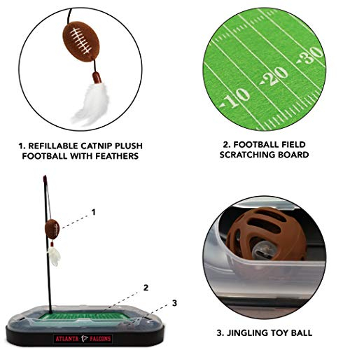 Foto 6 pulgar | Scratcher Toy Pets First Nfl Atlanta Falcons Football Fi - Venta Internacional.