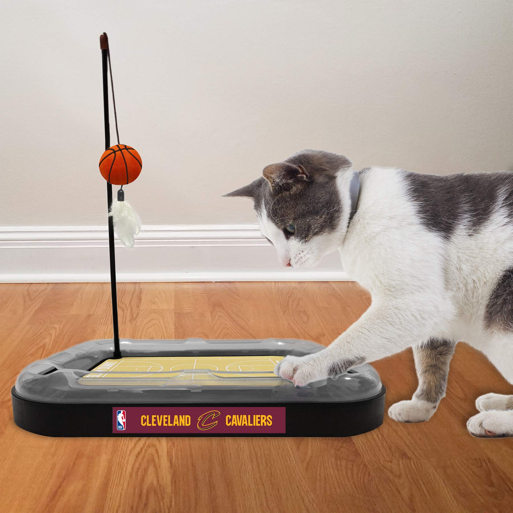 Foto 4 pulgar | Cat Scratcher Toy Pets, Primera Pelota De Baloncesto De Los Cleveland Cavaliers - Venta Internacional.