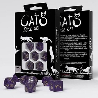 Foto 1 | Juego De Dados Q-workshop Cats Purrito Con 7 Dados Poliédricos - Venta Internacional.