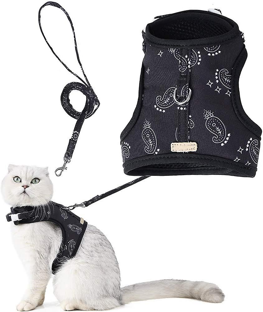 Juego De Arneses Para Gatos Huoguo, Correa Suave Ajustable A Prueba De Fugas - Venta Internacional.