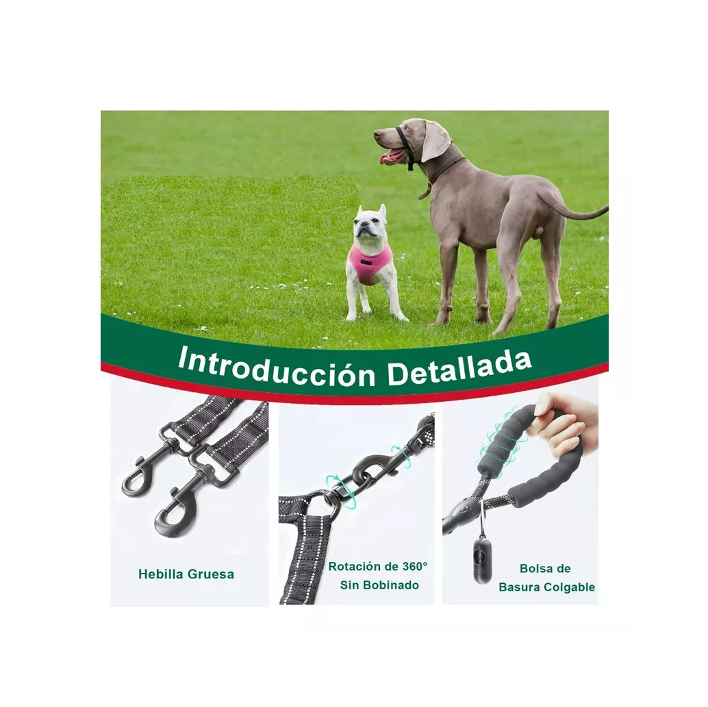 Foto 6 pulgar | Correa Belug Negra para Mascota
