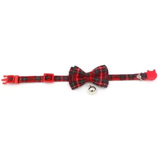 Foto 3 | Collar Para Gatos Huoguo, Hebilla De Seguridad, Campana Navideña Escocesa - Venta Internacional.