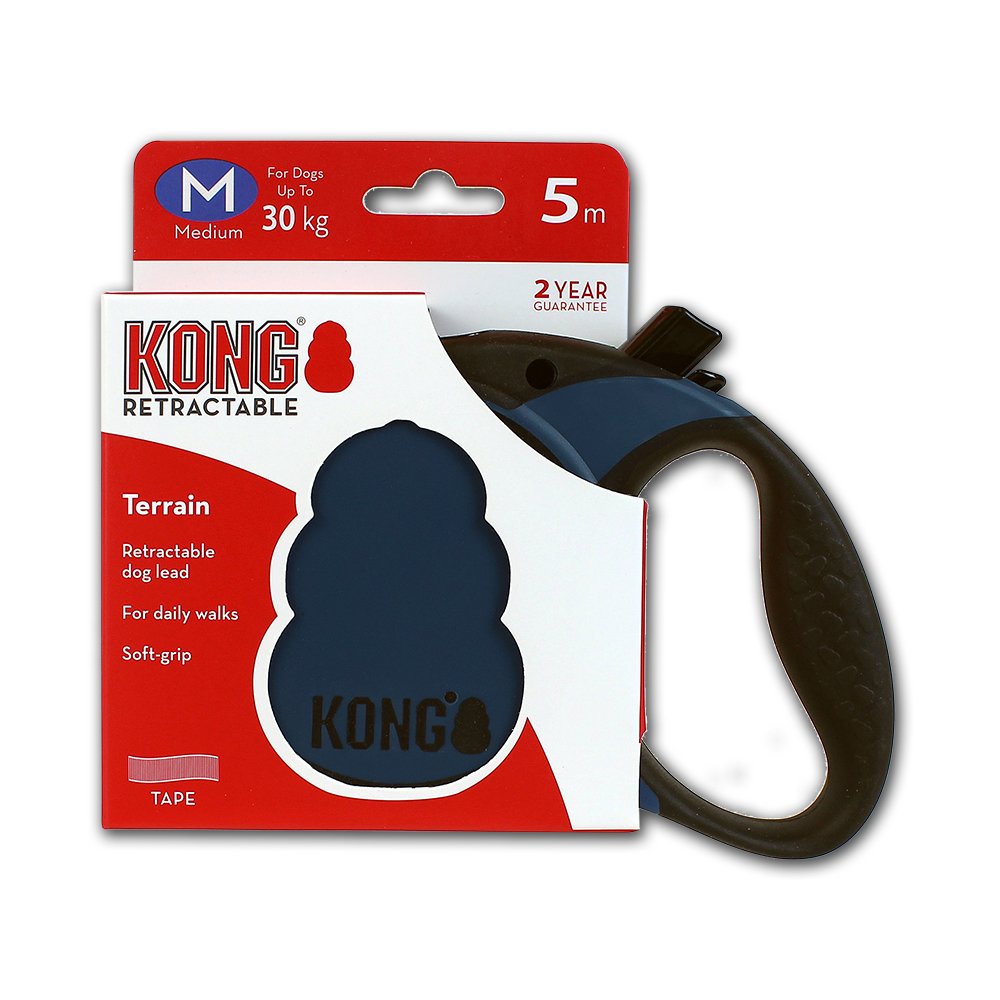 Foto 3 pulgar | Correa Retráctil Para Perros Kong Alcott Kong Terrain Blue 5 M - Venta Internacional.
