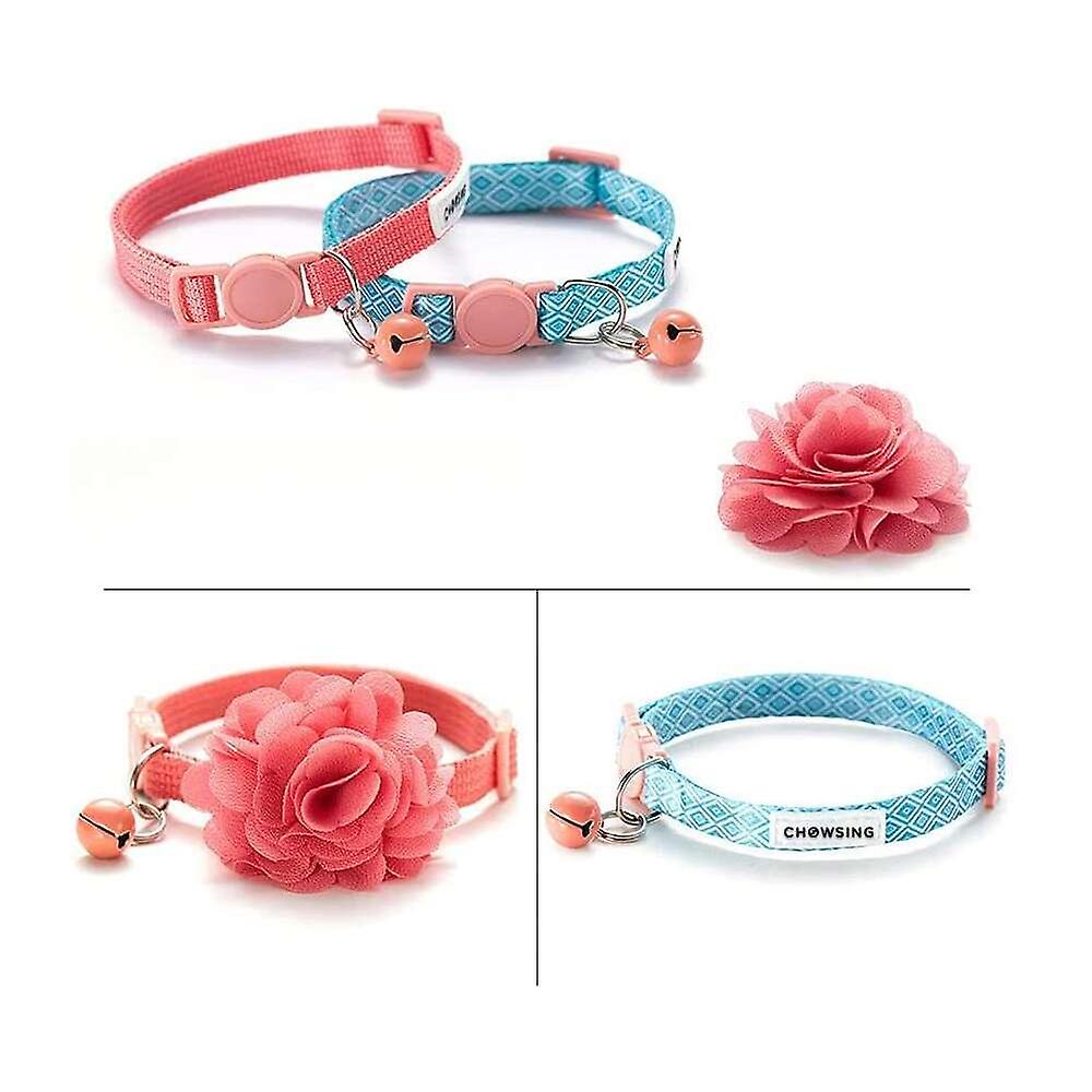Foto 2 pulgar | Collares Para Gatitos Nourse Chowsing Con Forma De Flor Breakaway C, 2 Unidades - Venta Internacional.