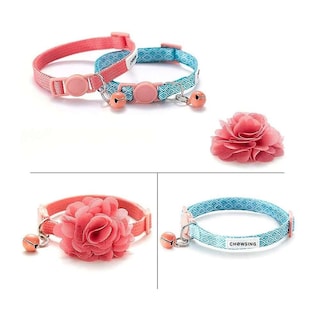 Foto 1 | Collares Para Gatitos Nourse Chowsing Con Forma De Flor Breakaway C, 2 Unidades - Venta Internacional.