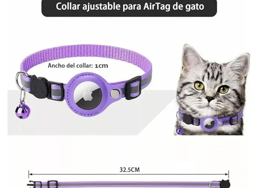 Foto 4 pulgar | Xtellar Collar Premium Para Gato Con Airtag  Timbre Y Sistema Superior De Seguridad