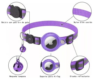 Foto 4 | Xtellar Collar Premium Para Gato Con Airtag Timbre Y Sistema Superior De Seguridad