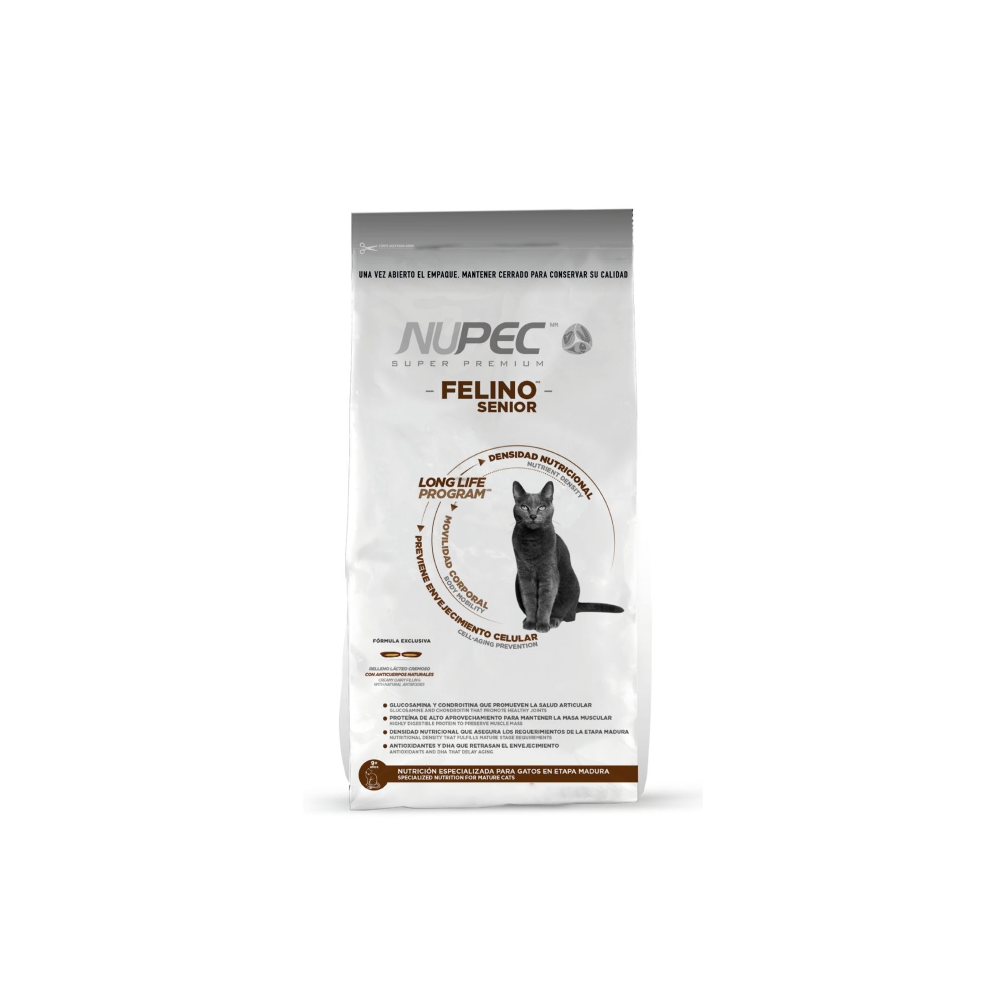 Alimento para Mascota Nupec Felino Senior de 3.0 Kg