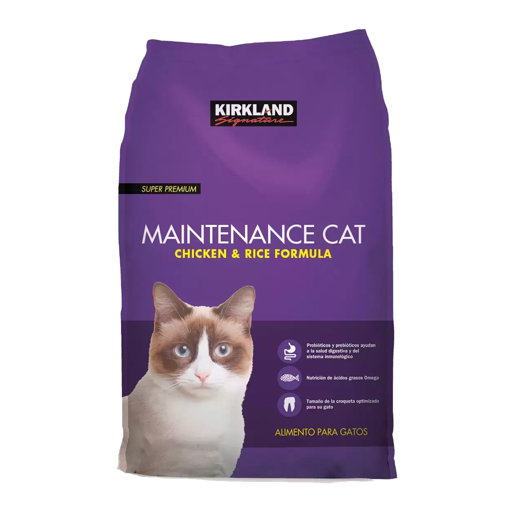 Foto 2 pulgar | Alimento Super Premium Kirkland para Gato Pollo y Arroz 11.3 Kg