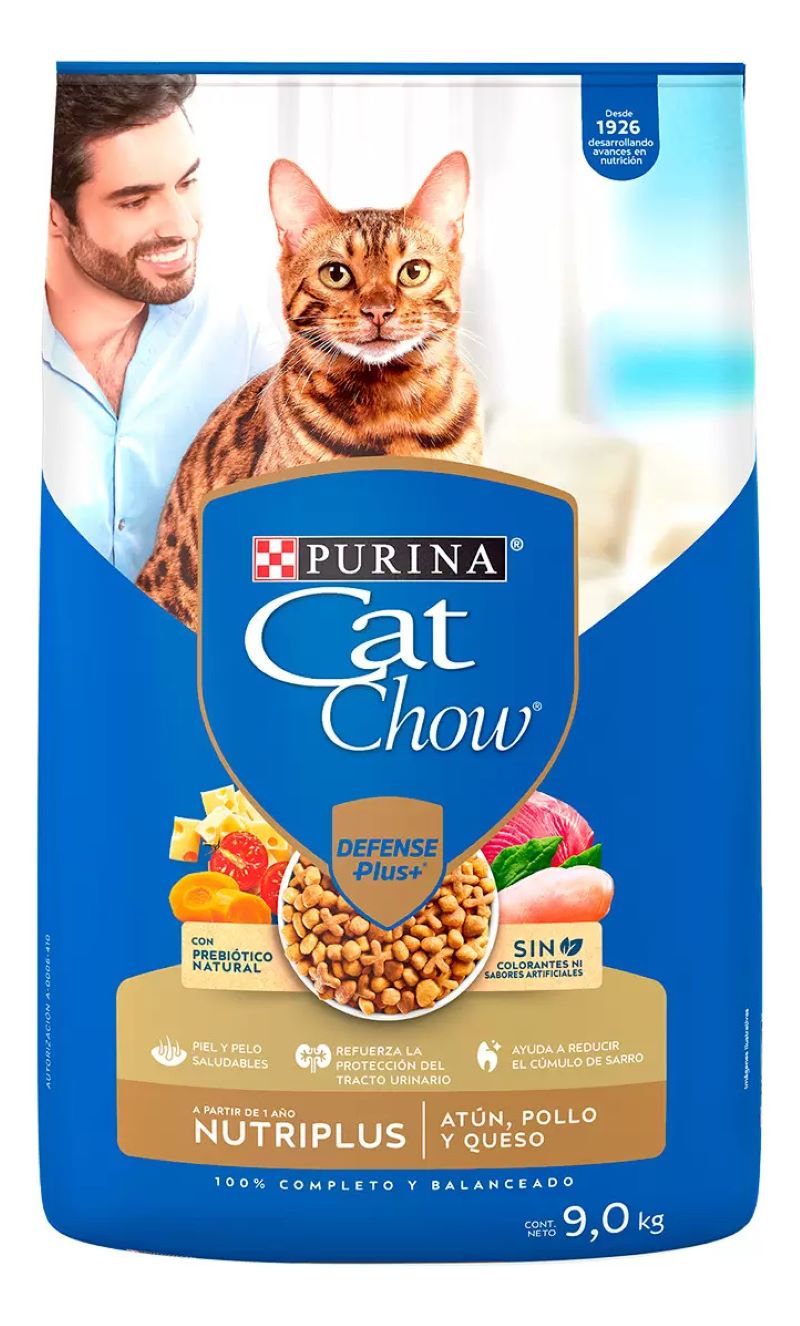 Alimento Cat Chow Purina de 9 Kg para Gatos