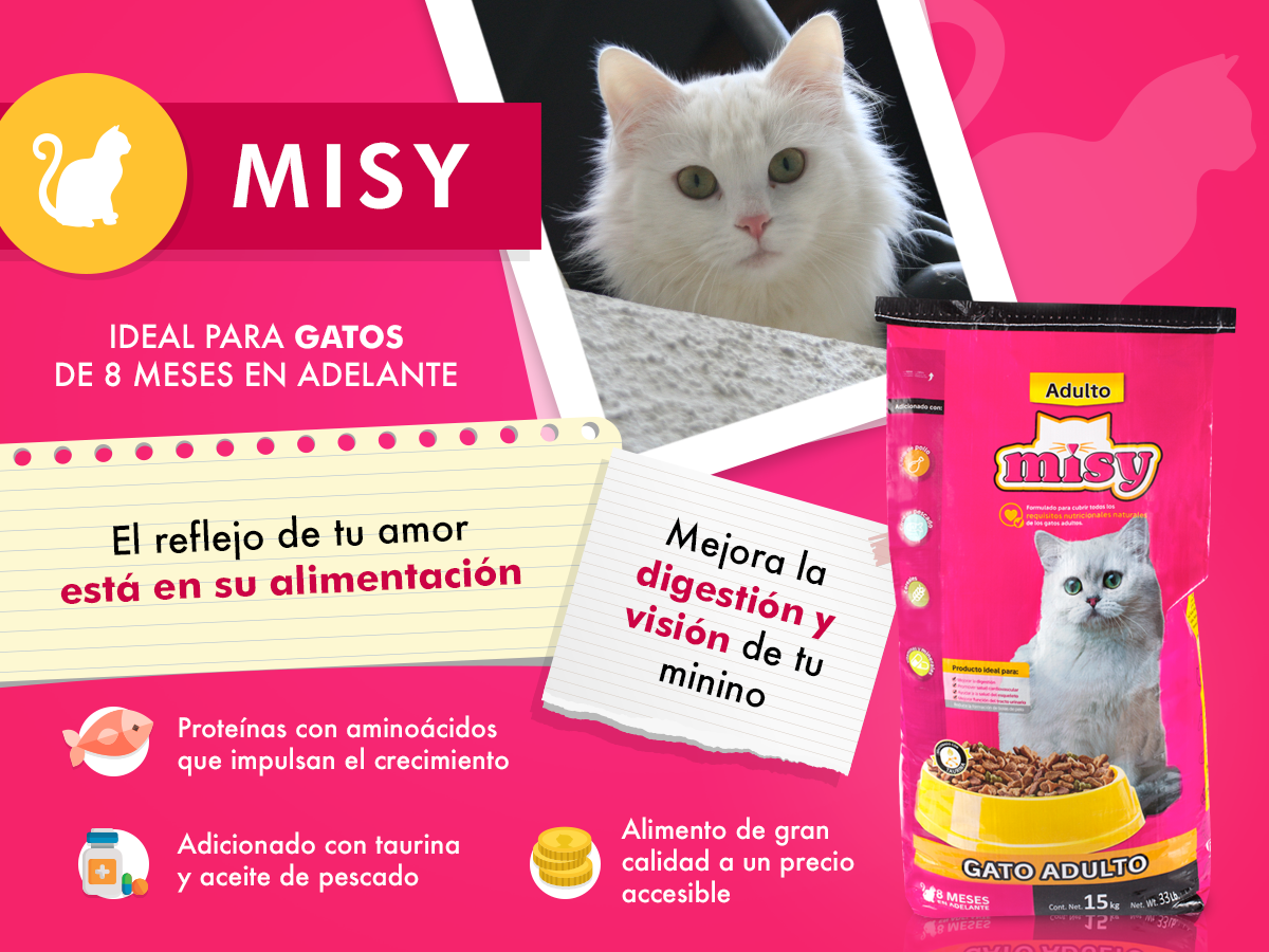 Foto 3 pulgar | Alimento Misy de 15 kg para Gato