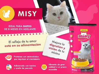 Foto 2 | Alimento Misy de 15 kg para Gato