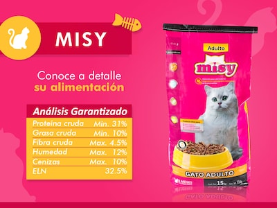 Foto 4 | Alimento Misy de 15 kg para Gato