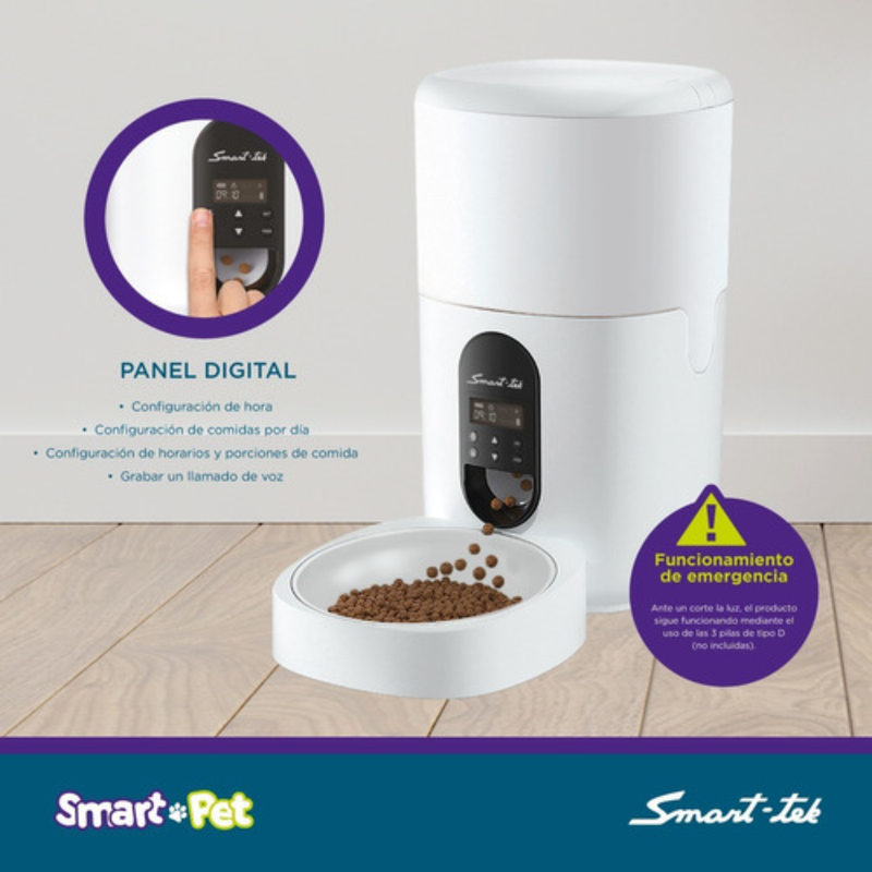 Foto 3 pulgar | Racionador de Alimentos Smart-Tek PF100/PF200 Blanco 4l Automático