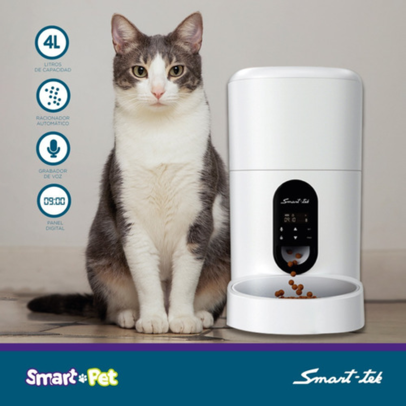 Foto 3 | Racionador de Alimentos Smart-Tek PF100/PF200 Blanco 4l Automático